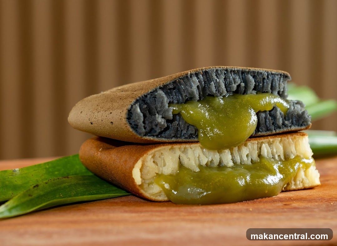 Sweet Crepes with Green Filling