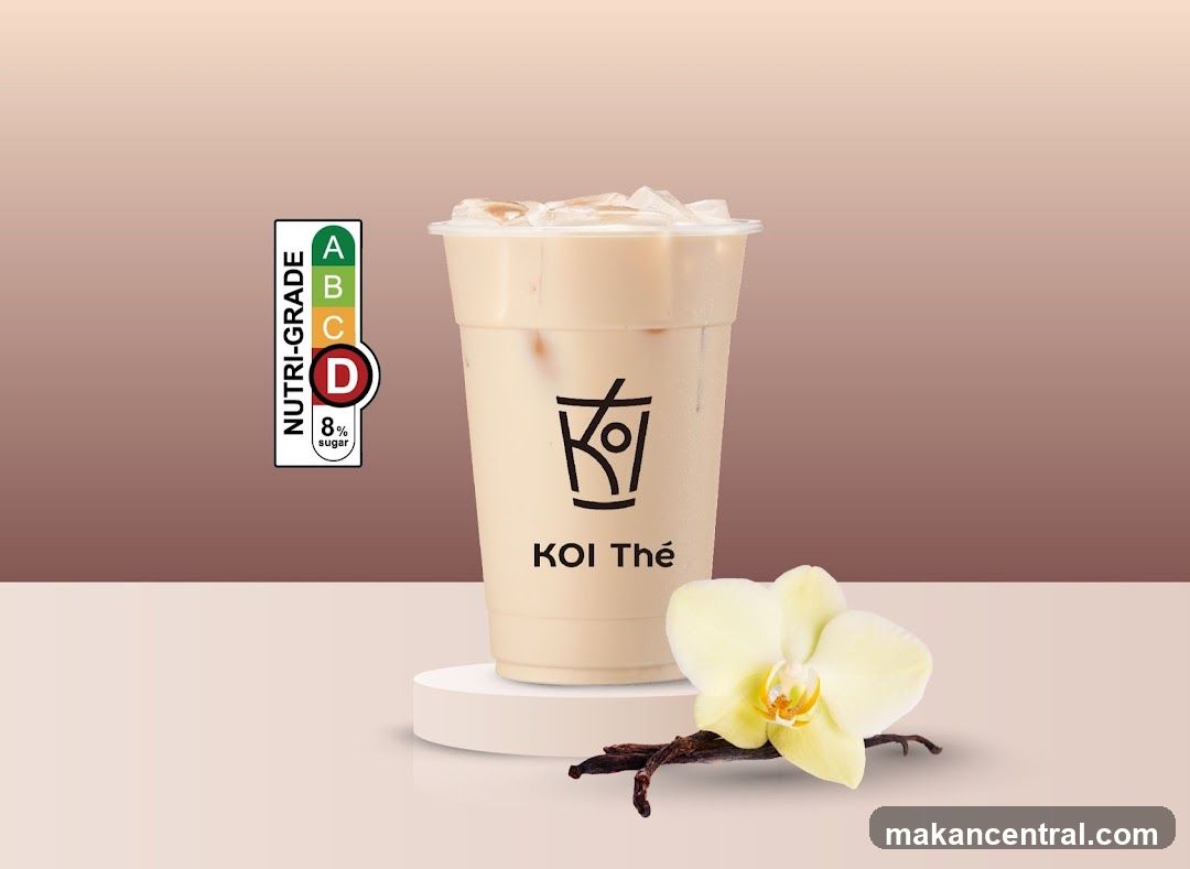 KOI Thé Drink with Nutri-Grade Label