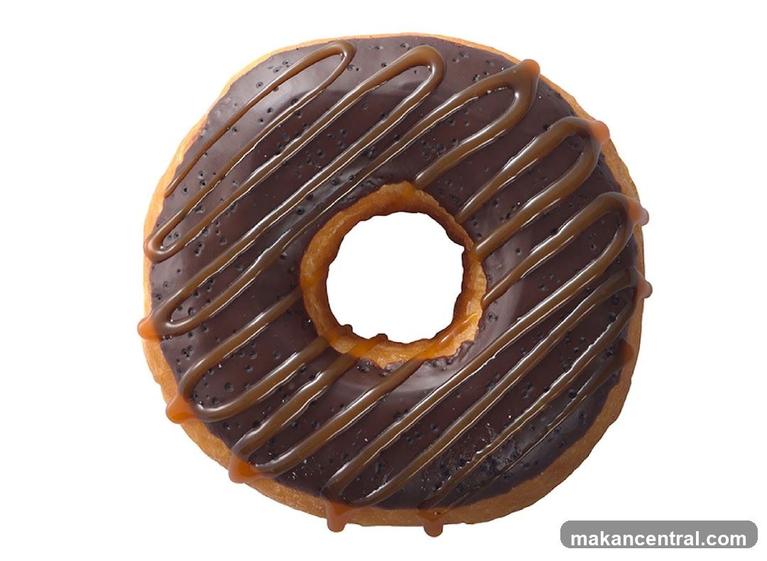 Chocolate Caramel Drizzle Donut