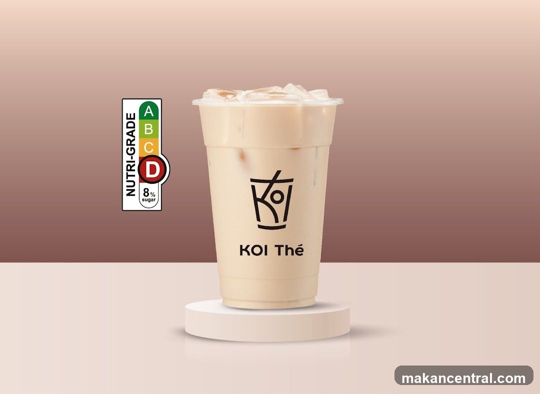 KOI Thé Drink with Nutri-Grade Label