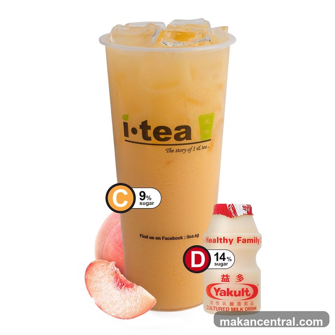 I-tea Peach Drink with Yakult