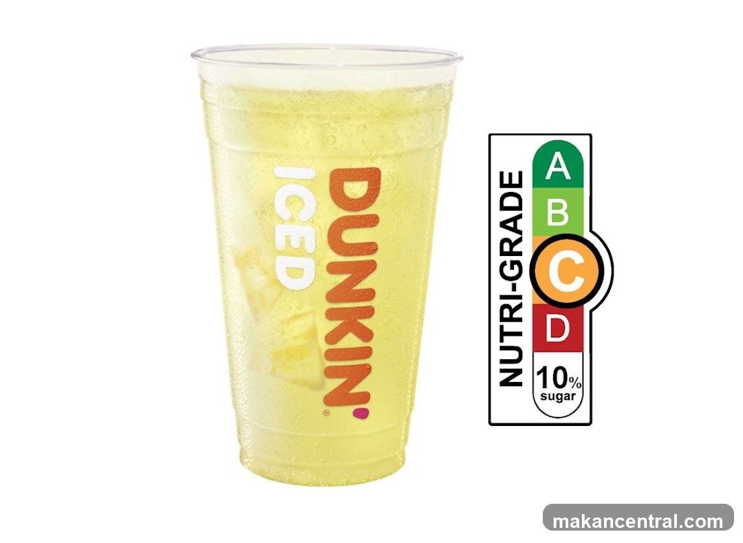 Dunkin' Iced Drink with Nutri-Grade Label