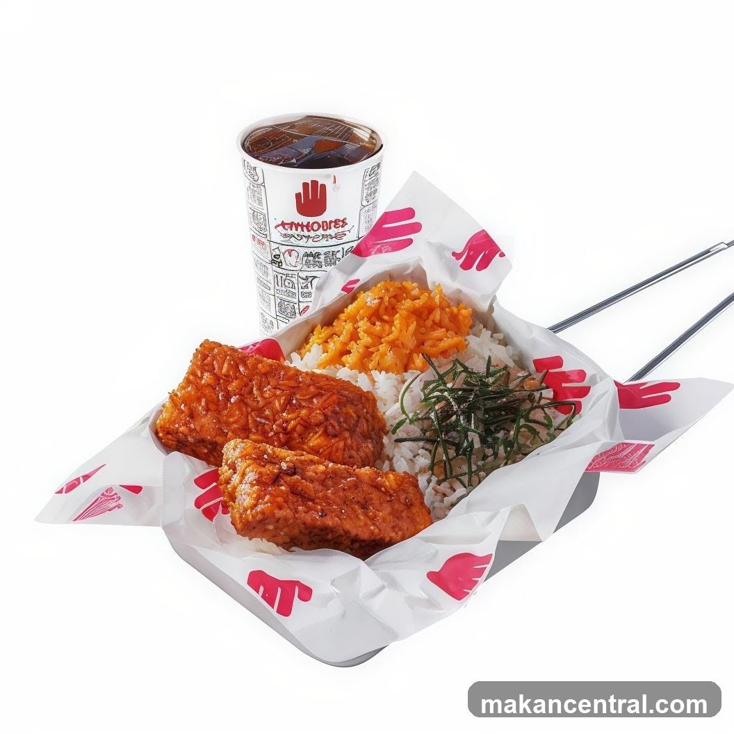 Fried Chicken Meal with Drink