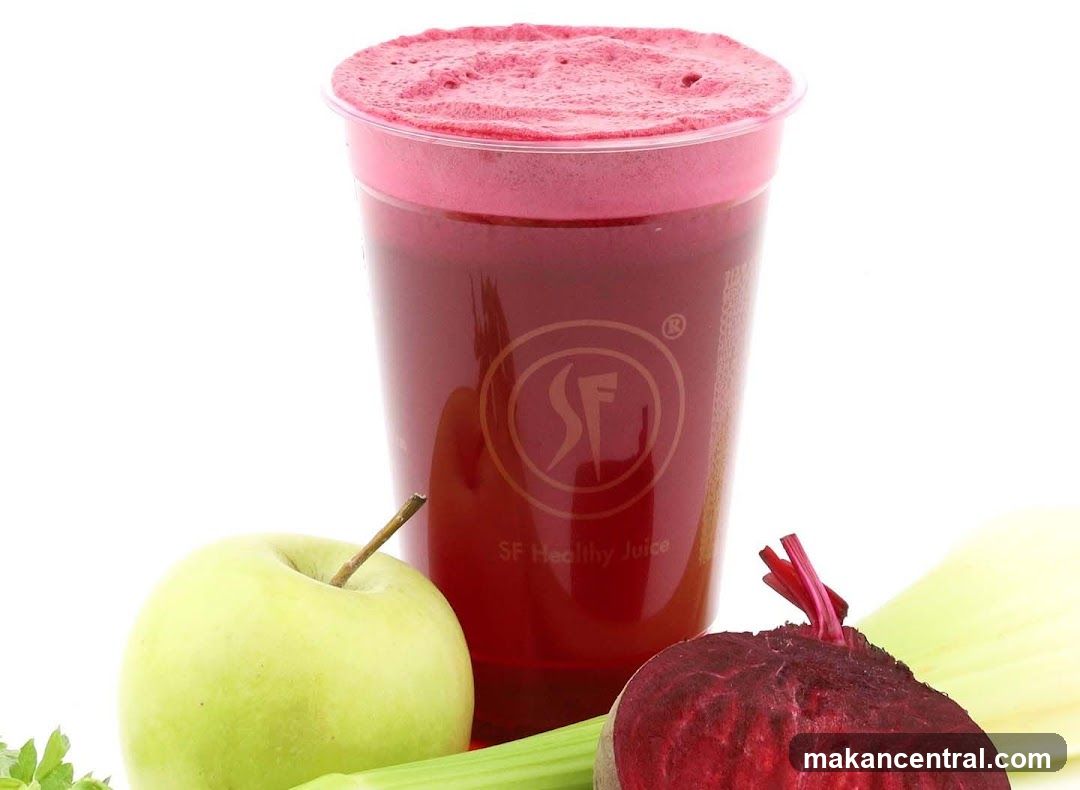 Fresh Juice with Ingredients