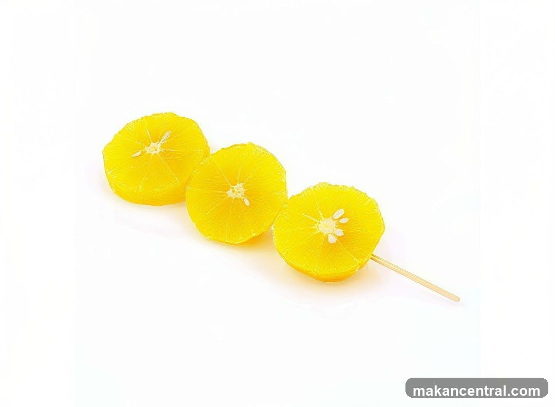 Apple Slices on a Stick