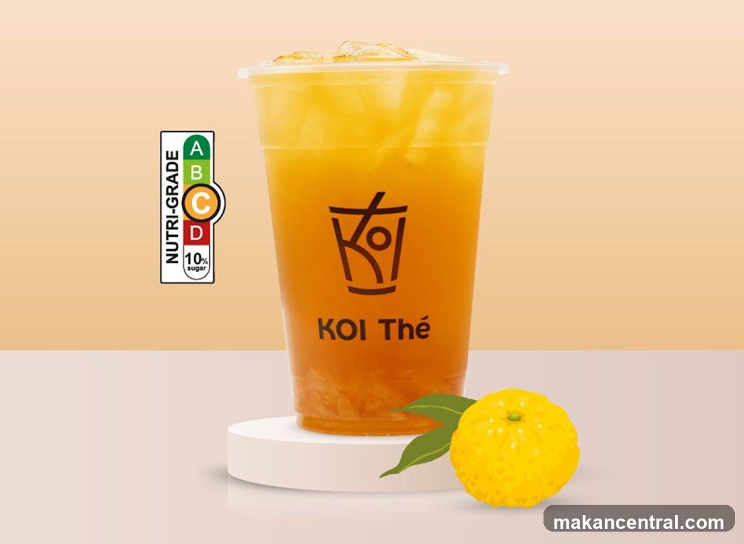 Koi Thé beverage advertisement