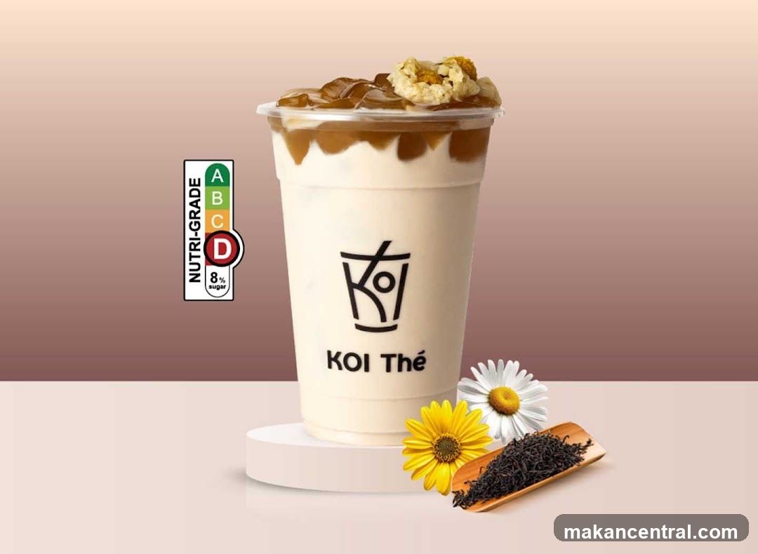 Koi Thé beverage advertisement
