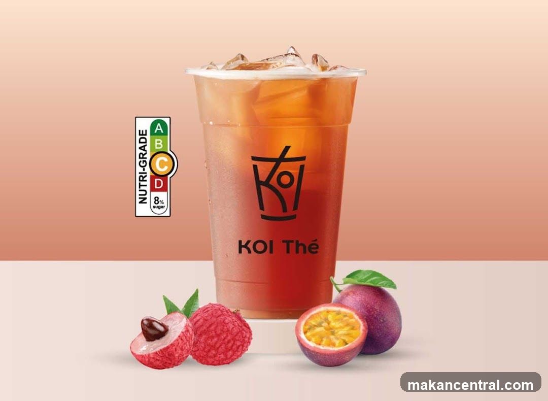 Koi Thé beverage advertisement