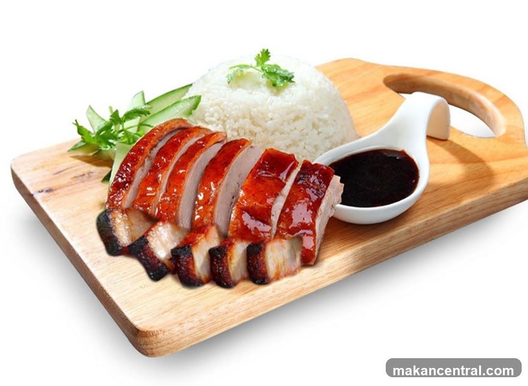 Roast Duck and Pork Belly with Rice