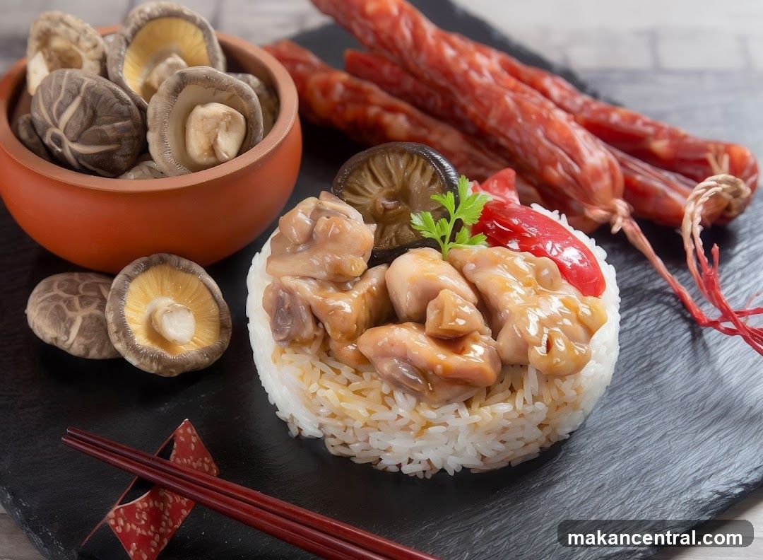 Chicken and Mushroom Rice Dish