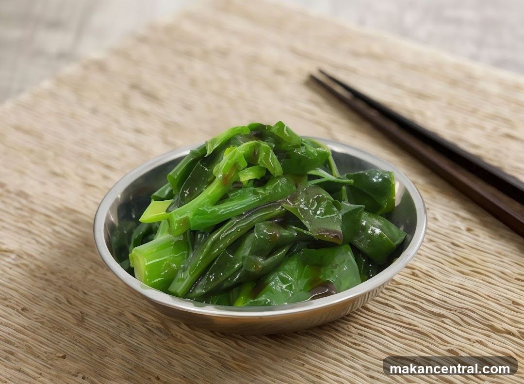 Steamed Greens with Sauce