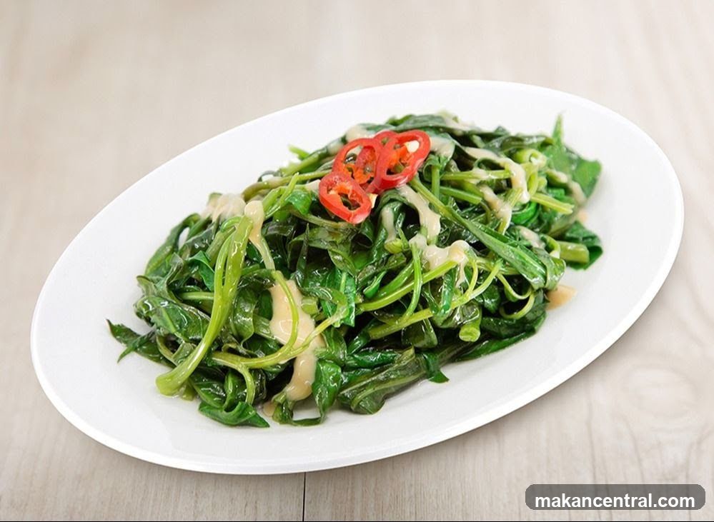 Stir-fried Water Spinach with Sauce