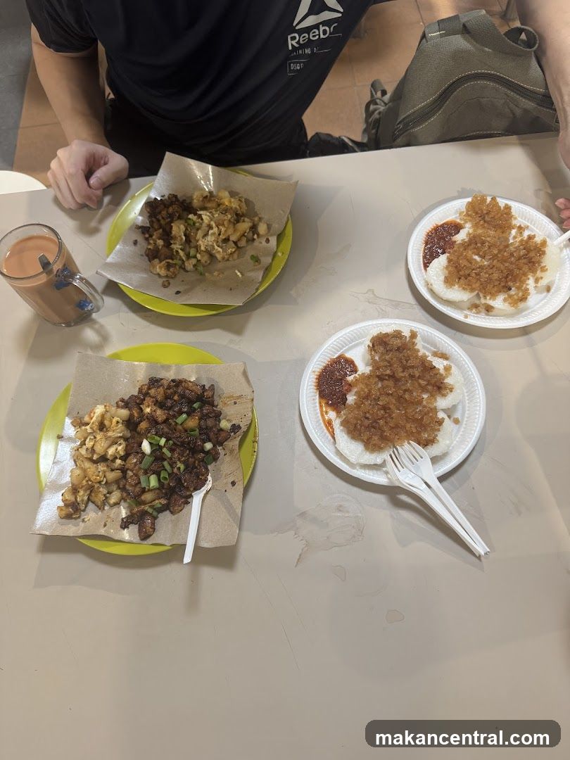 Fried Carrot Cake and Rice Cakes