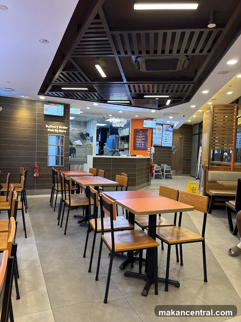Restaurant Interior with Tables and Chairs