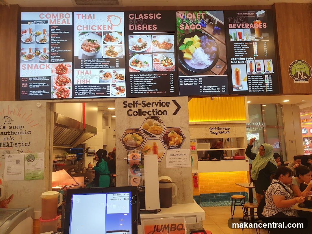 Thai Food Menu Display
