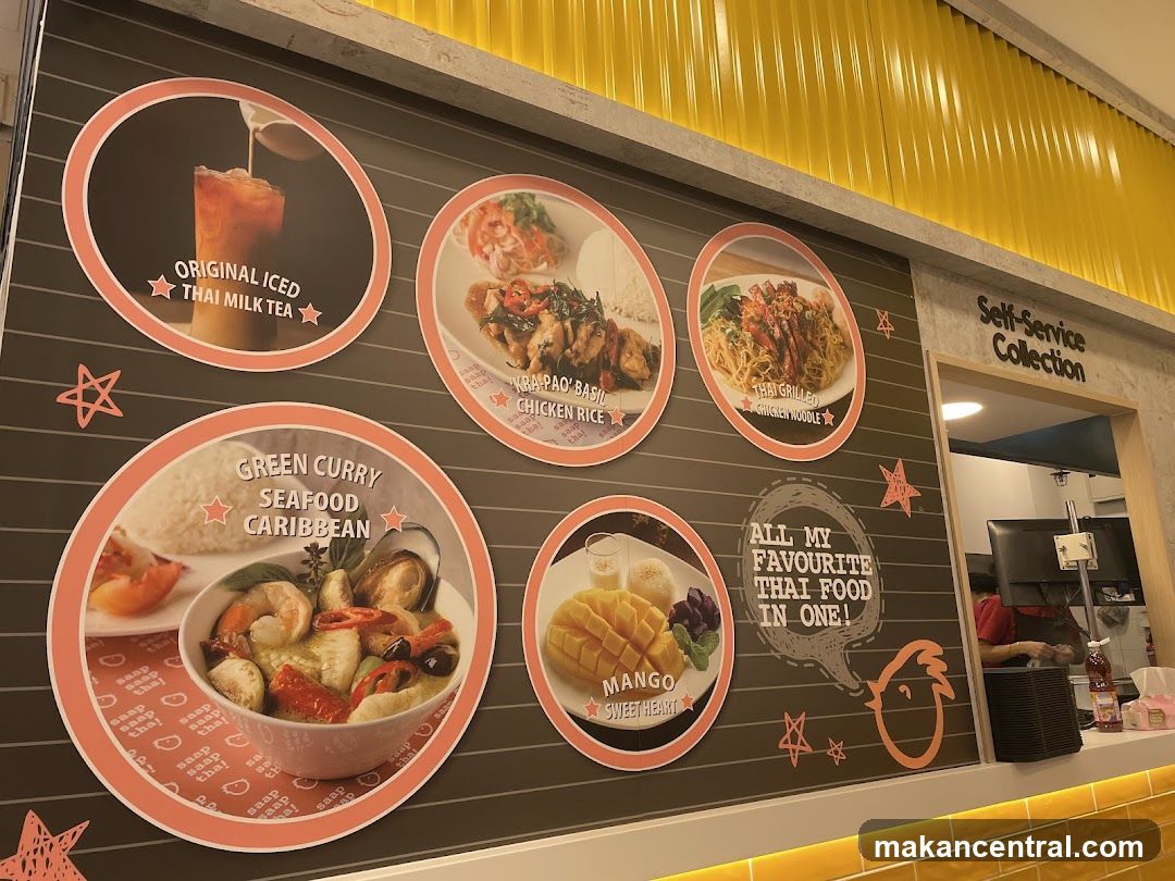 Thai Food Menu Display