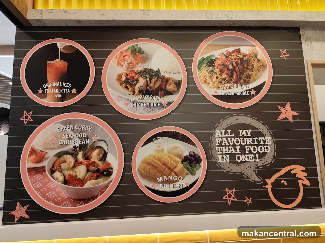 Thai Food Menu Display
