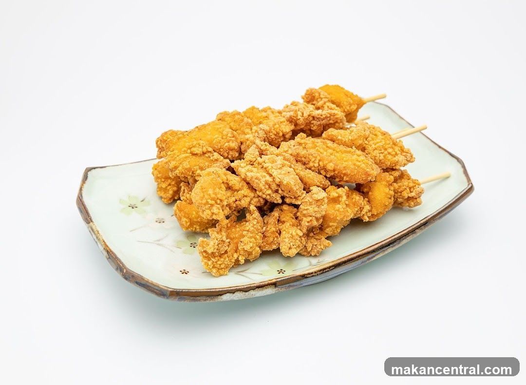 Fried Chicken Skewers