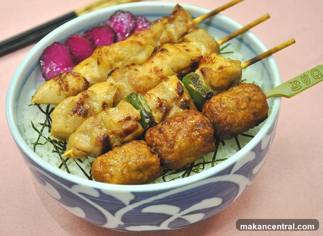 Chicken Skewers with Rice