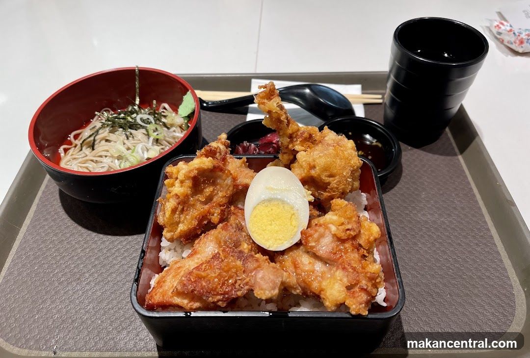 Fried Chicken and Soba Noodles