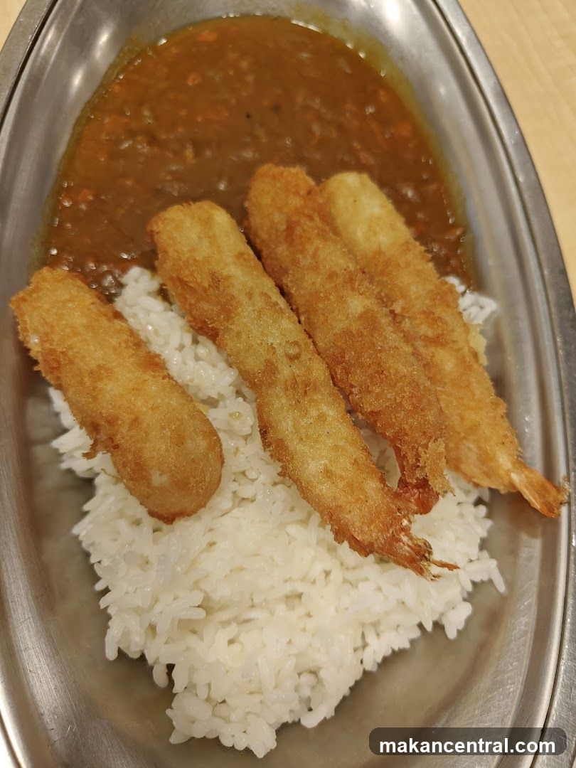 Fried Shrimp Curry with Rice