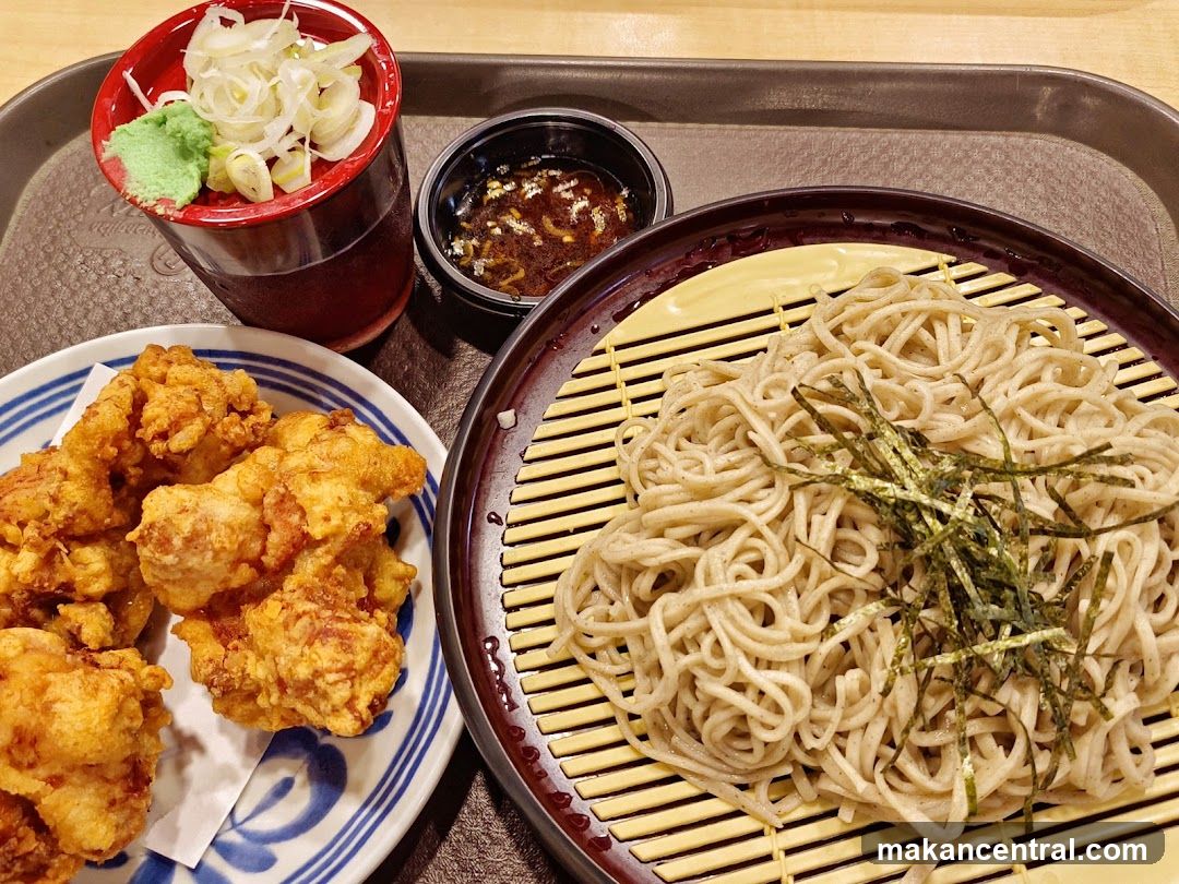 Soba Noodles with Fried Chicken