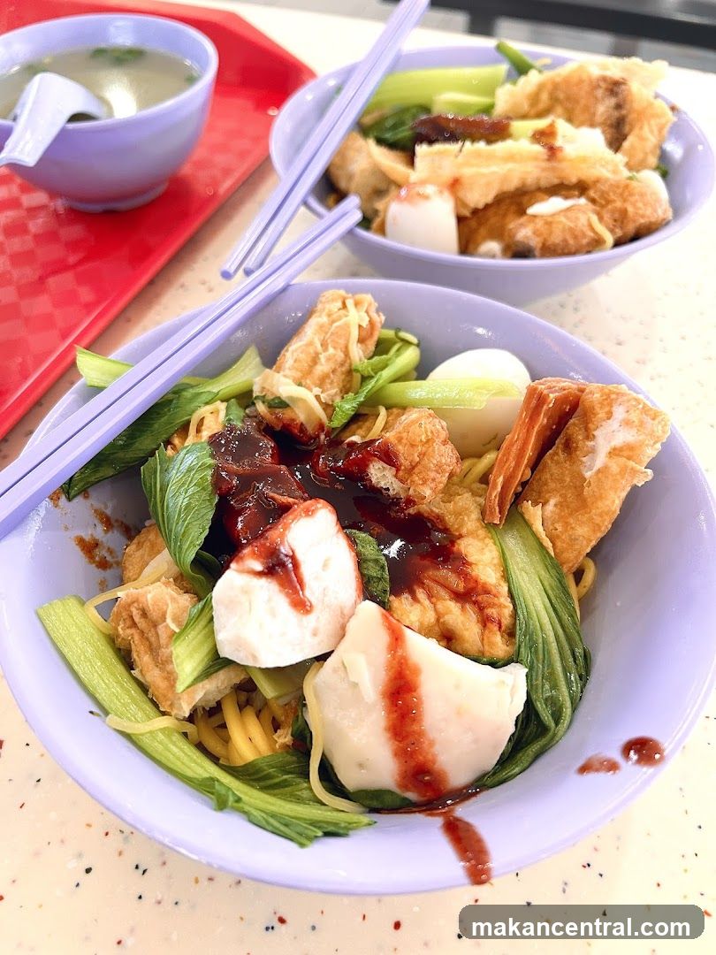 Noodles with Fish Balls and Vegetables