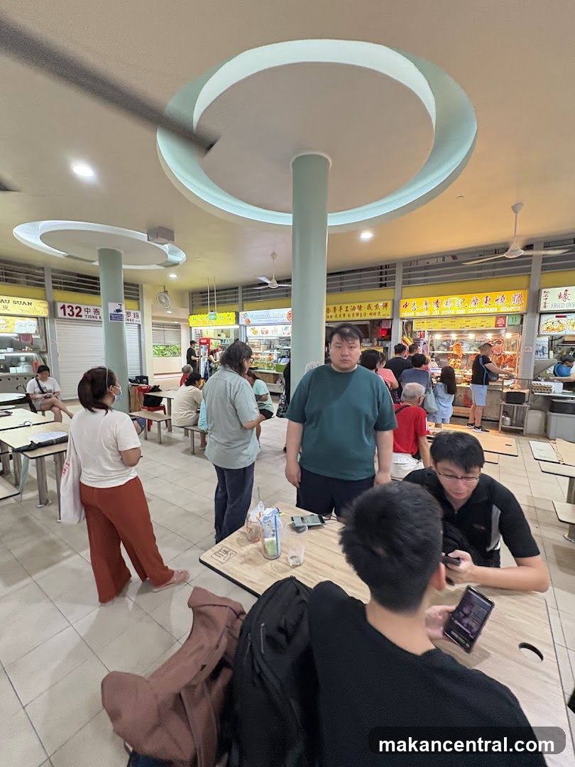 Food court with diners