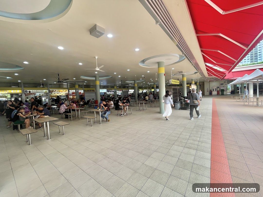 Food court with diners