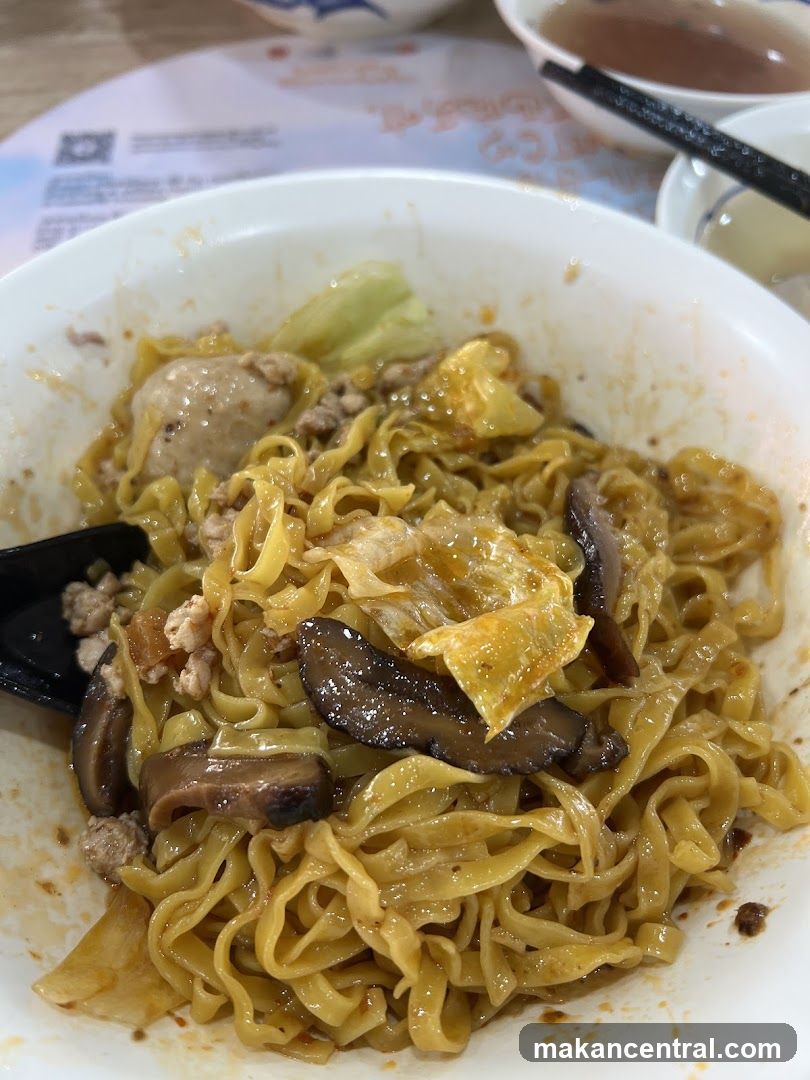 Noodles with Mushrooms and Meat