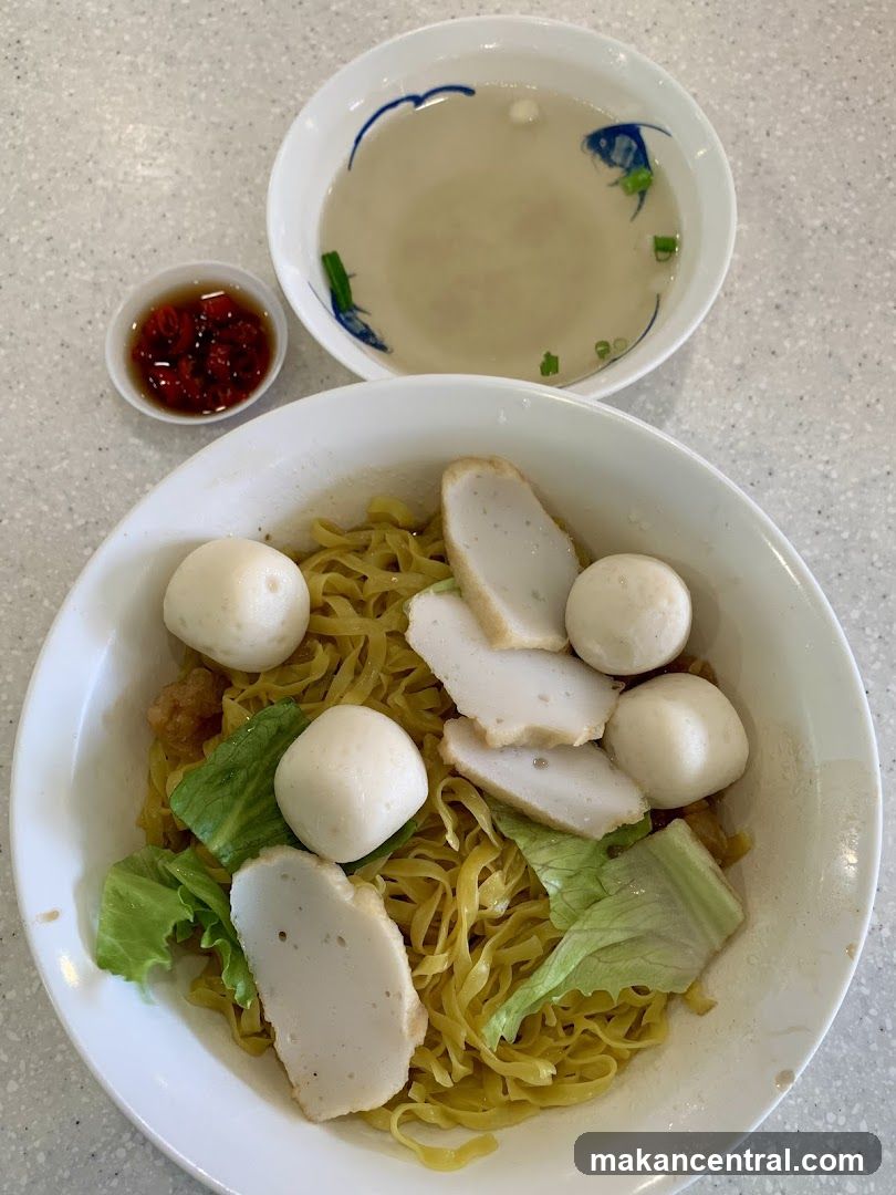 Noodles with Fish Balls and Soup