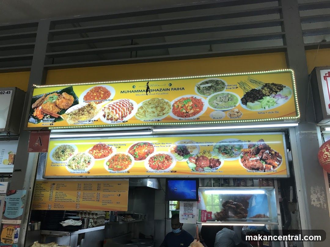 Muslim Food Stall Menu