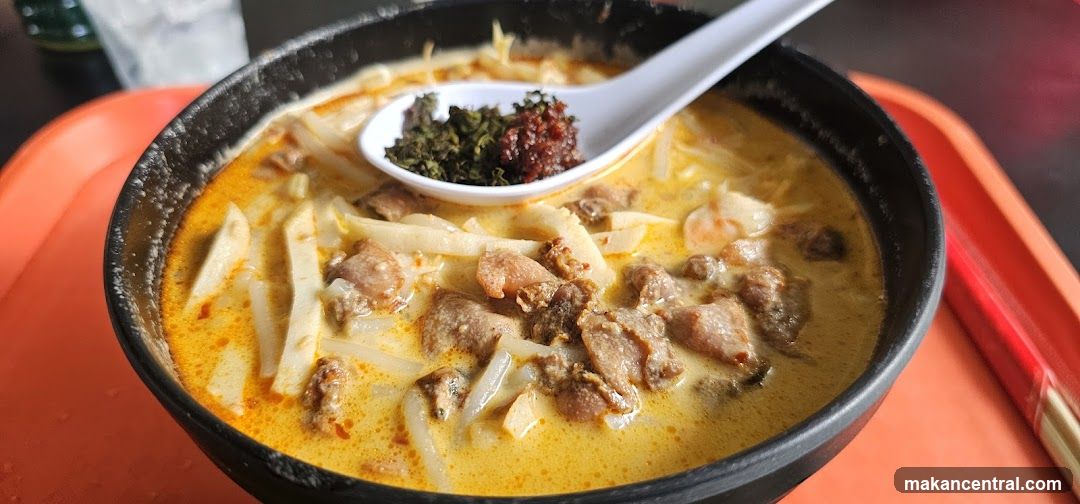 Bowl of Noodles with Meat and Bamboo Shoots