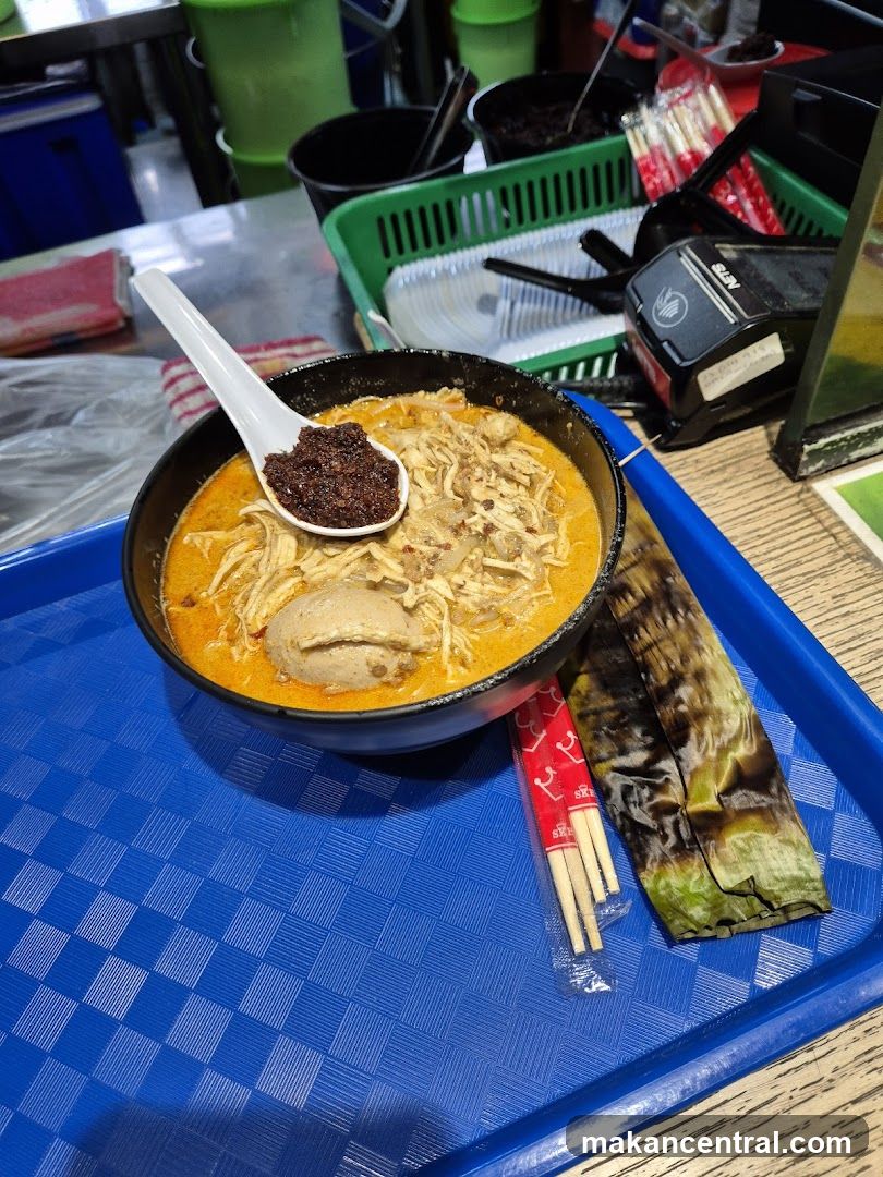 Laksa with Chili Paste and Otak-Otak