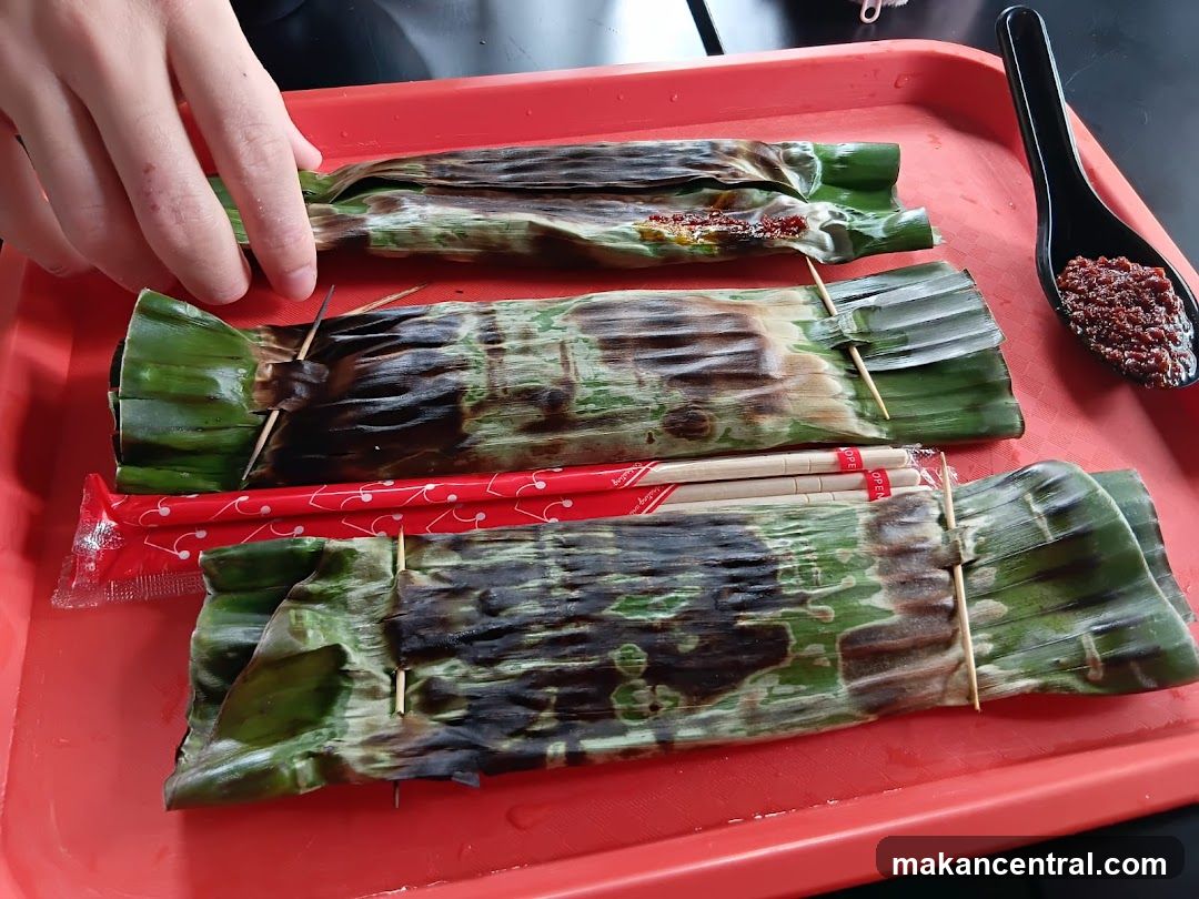 Grilled Food in Banana Leaves