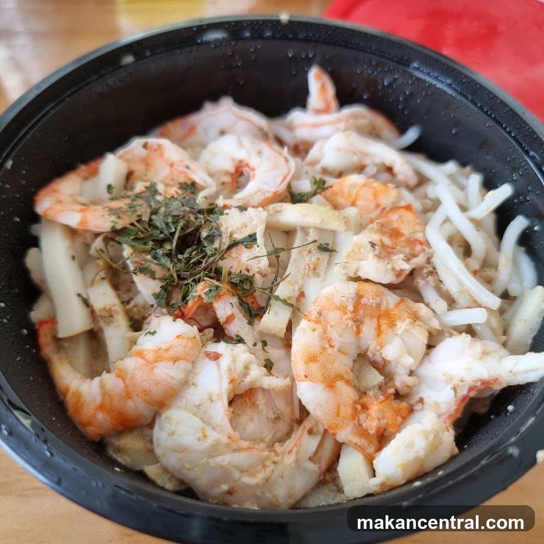 Shrimp and Noodles Dish