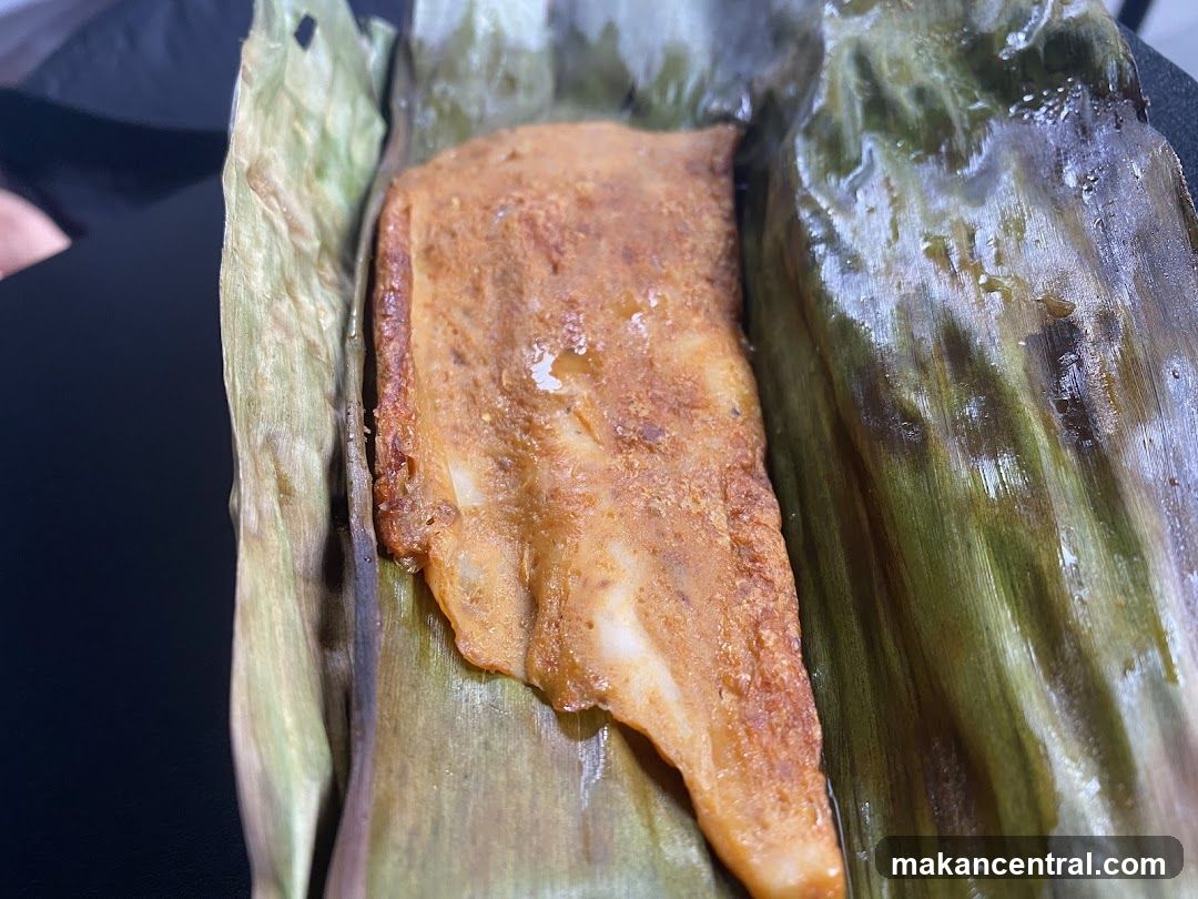 Food Wrapped in Banana Leaf