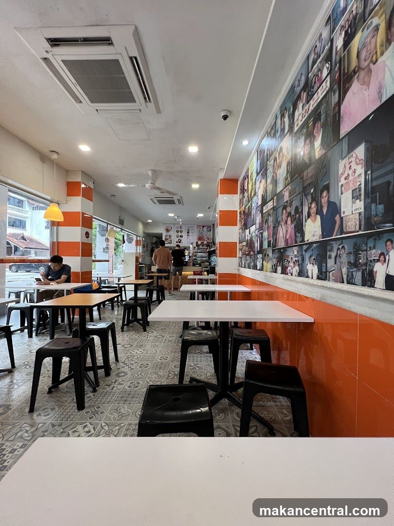 Restaurant Interior with Photo Wall
