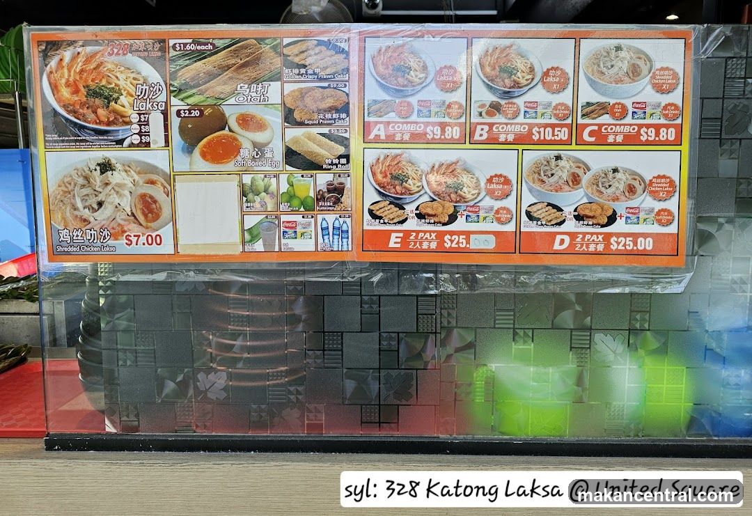 328 Katong Laksa Menu