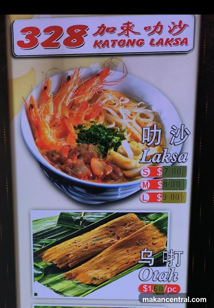328 Katong Laksa Menu