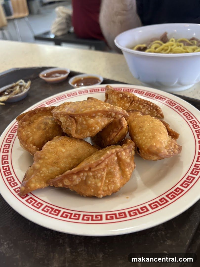 Fried Dumplings and Noodle Soup