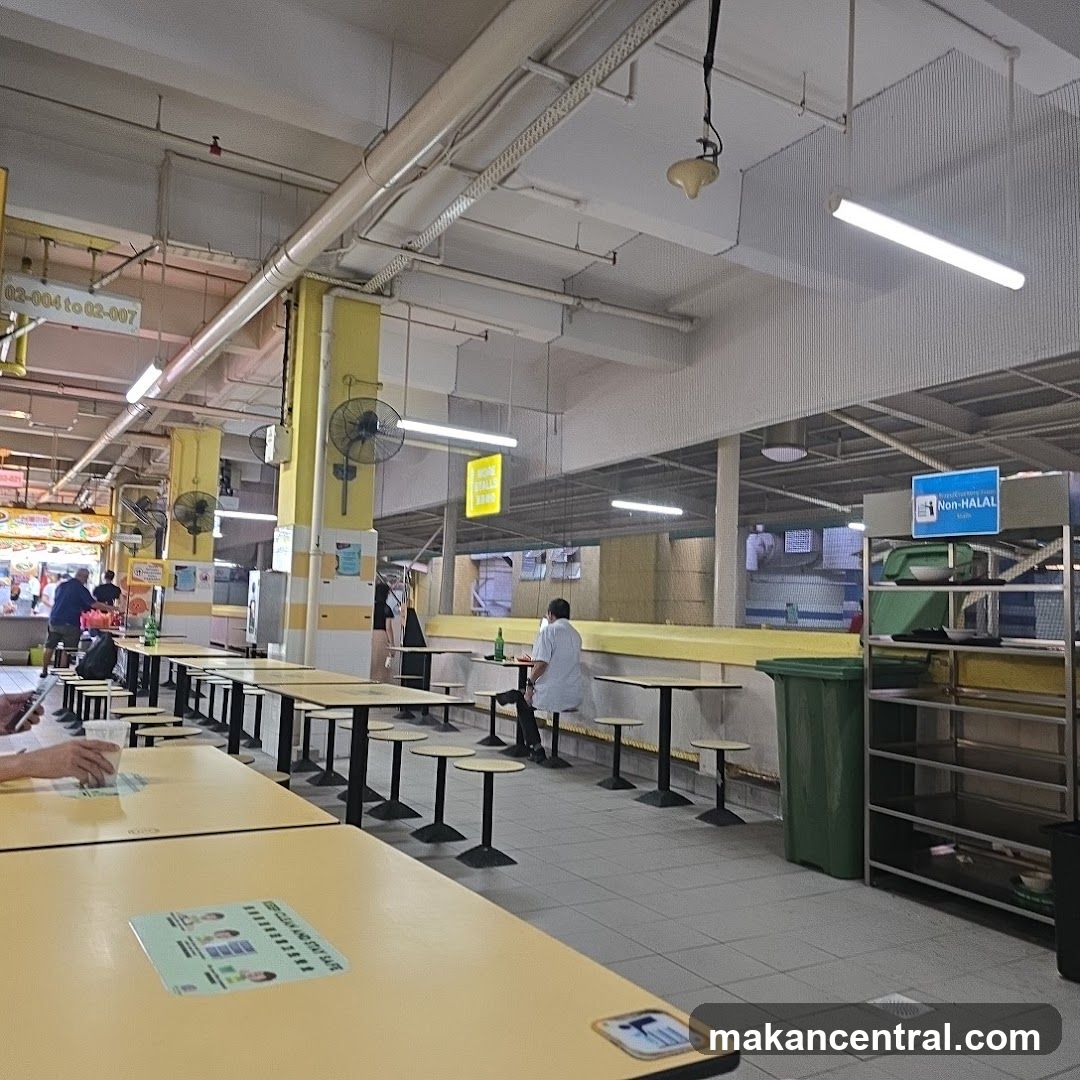 Food court seating area