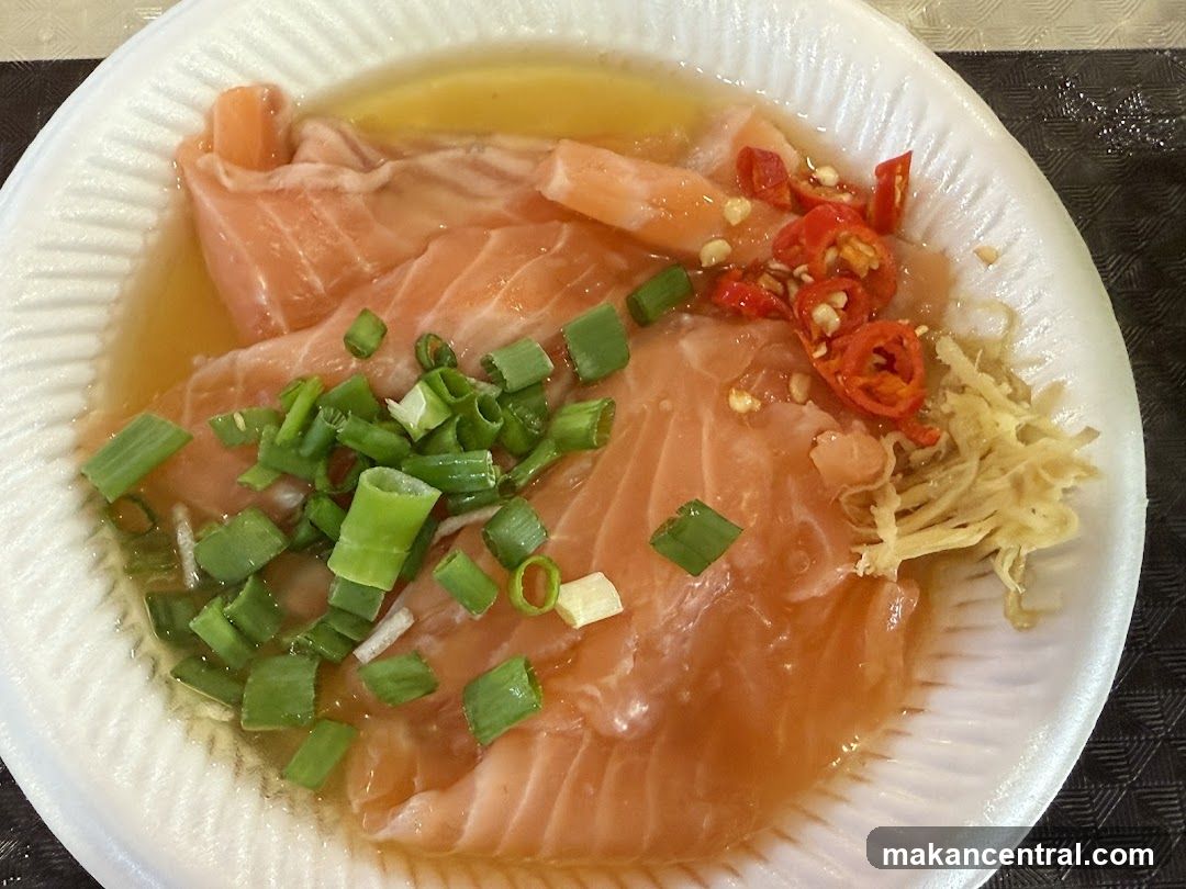 Salmon Sashimi with Garnish