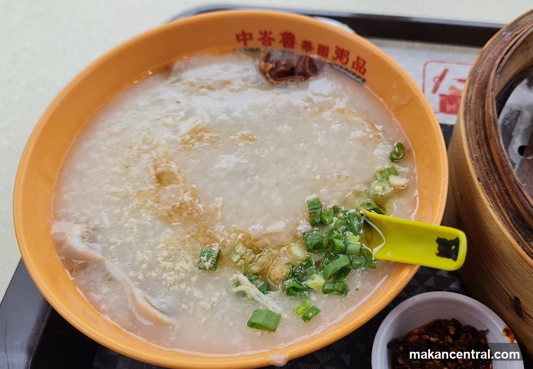 Congee with toppings