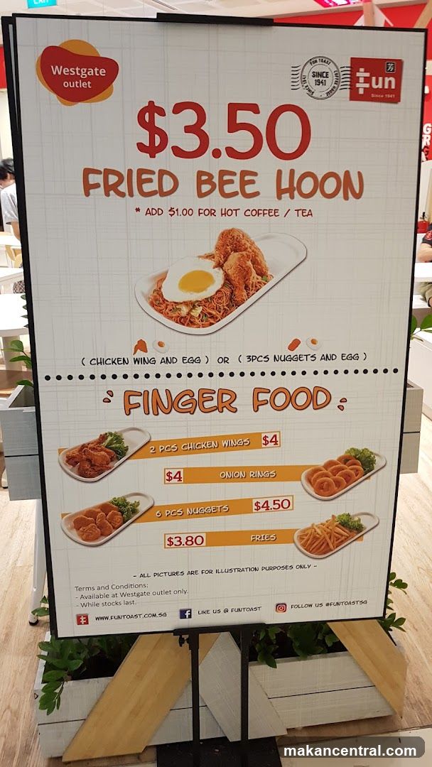 Fun Toast Menu