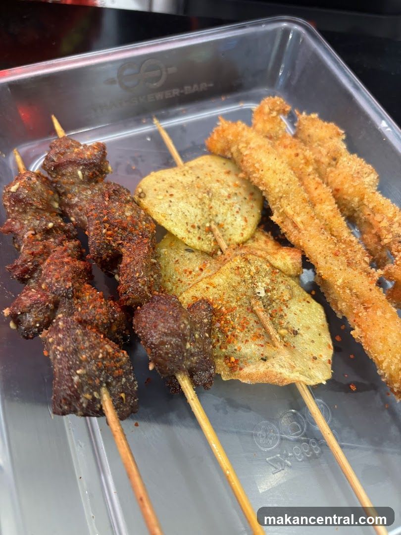 Skewers of Food