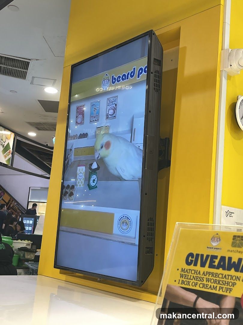 Beard Papa's Giveaway Display