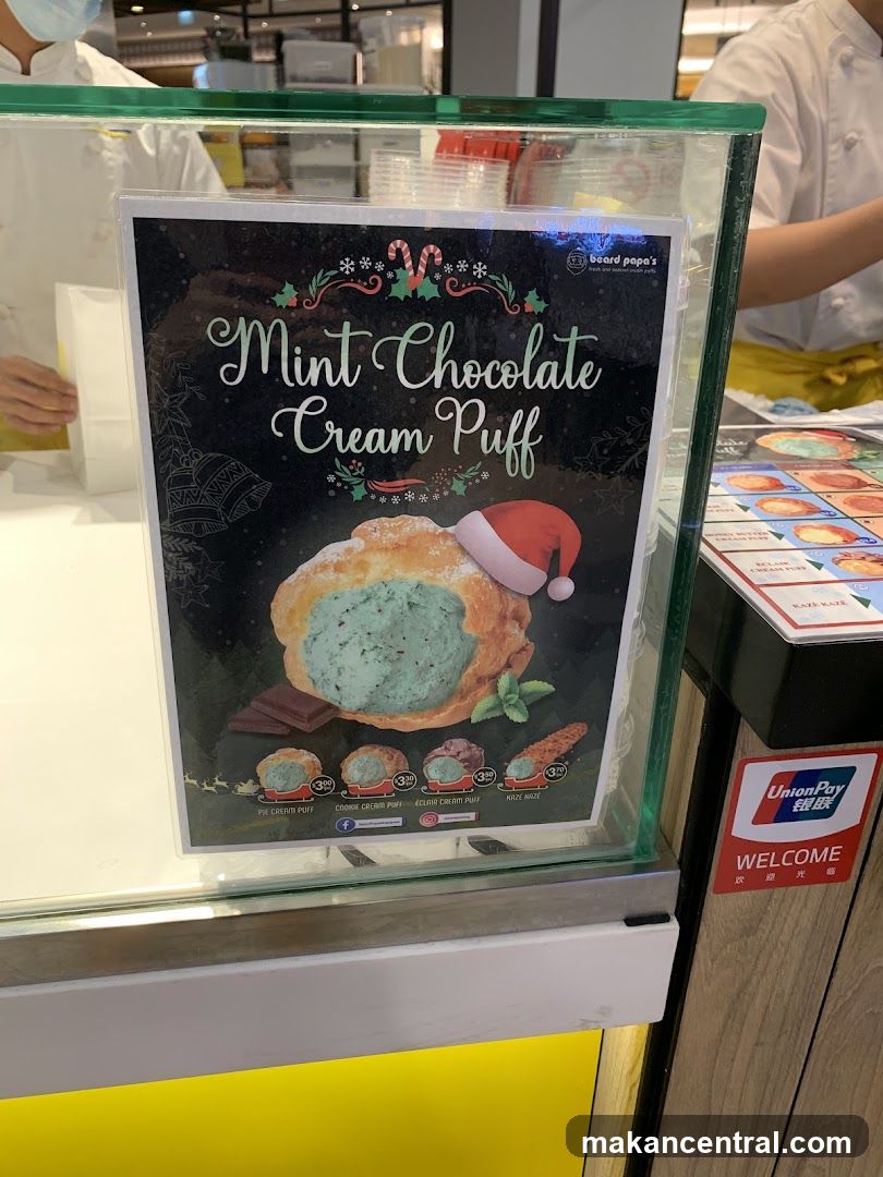 Mint Chocolate Cream Puff