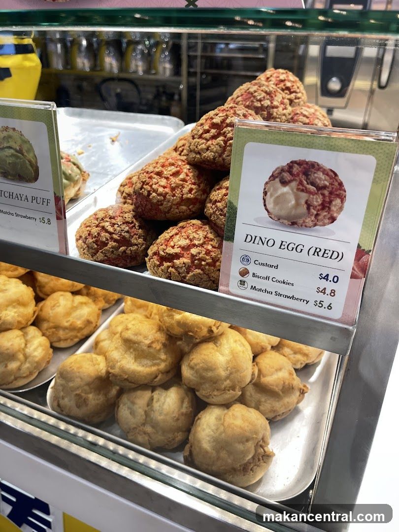Pastries in a Display Case