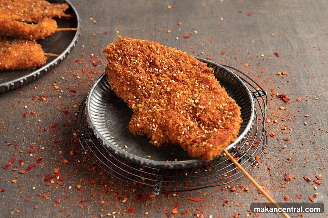 Crispy Skewered Chicken